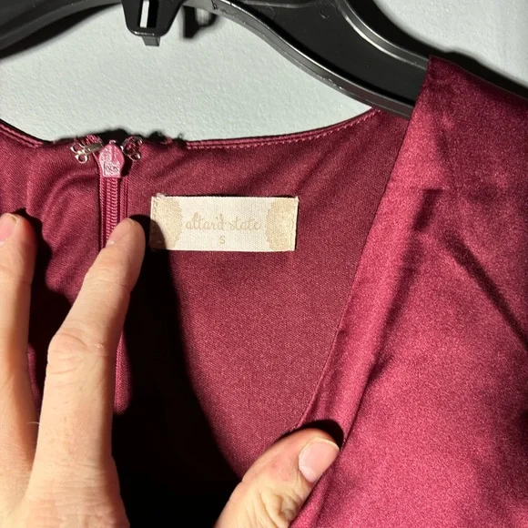 Altar’d State Andrea Satin Maxi Dress Womens Size Small - Picture 4 of 5